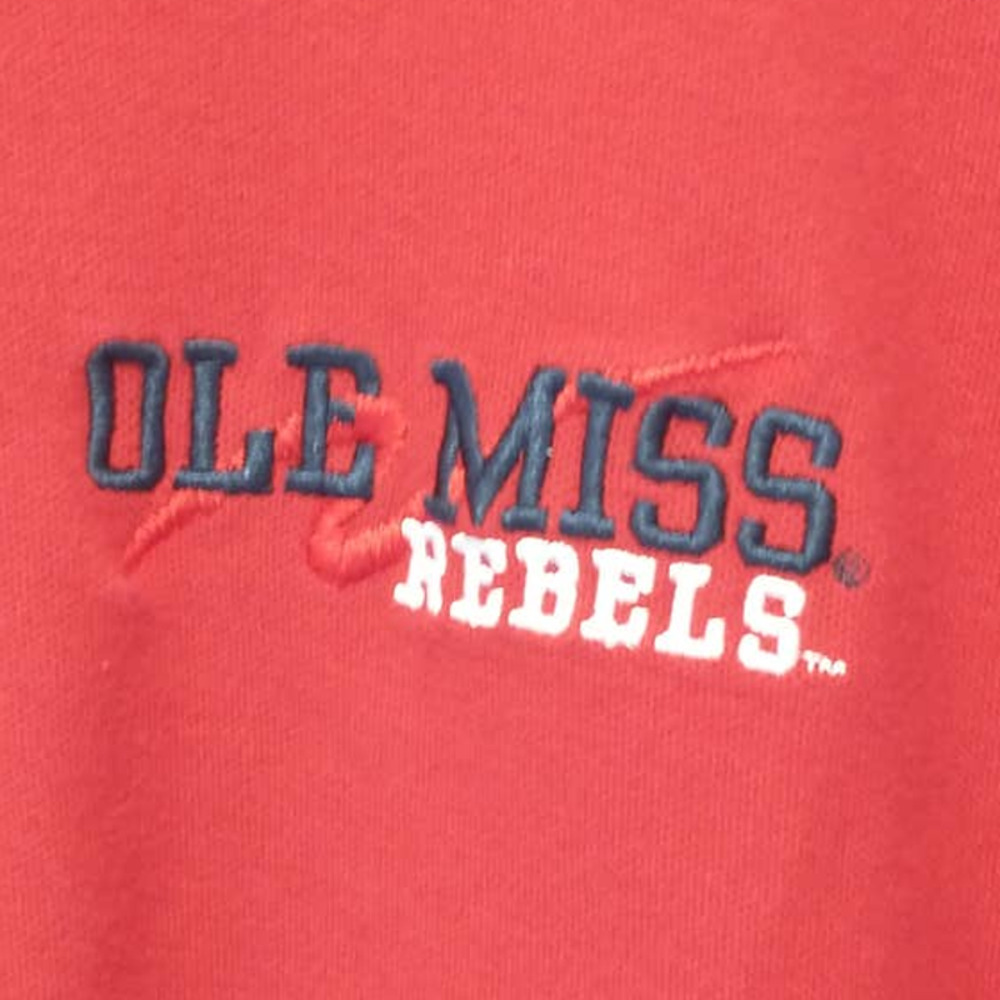 Red Oak Sportswear Ole Miss Rebels Polo. Men's Large. Red.